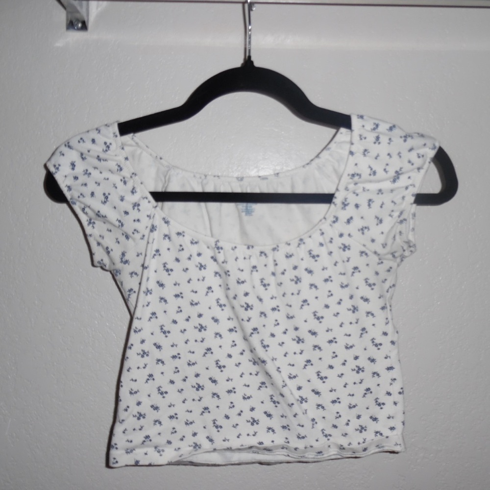 Floral Brandy Melville Baby Tee